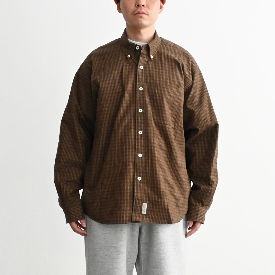 SEDAN ALL-PURPOSE (セダンオールパーパス) Twill Plaid Big BD Shirt