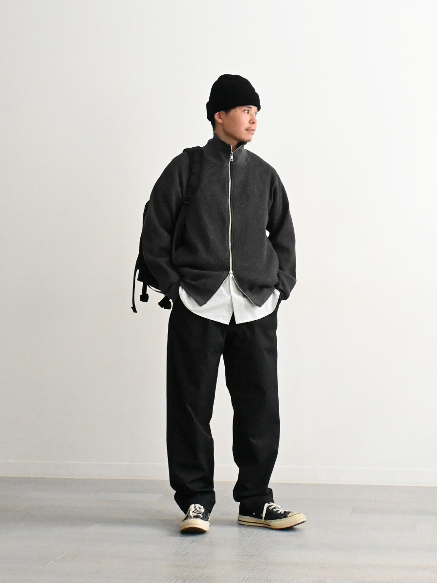 A Vontade（アボンタージ) Big Waffle Drivers Zip Cardigan VTD-0602-CS