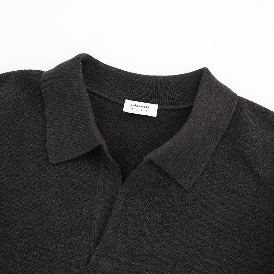 crepuscule クレプスキュール Moss Stitch Skipper crepuscule【クレプスキュール】Co/wo moss stitch skipper