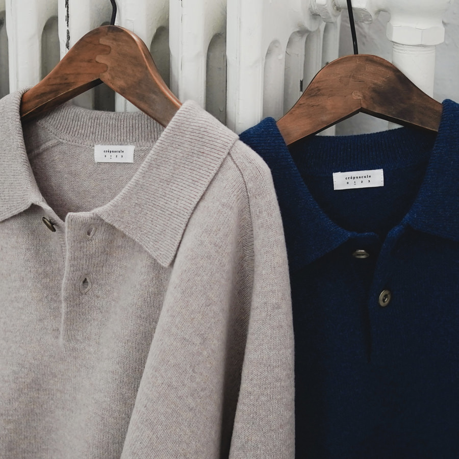 crepuscule (クレプスキュール) M-G Knit Polo