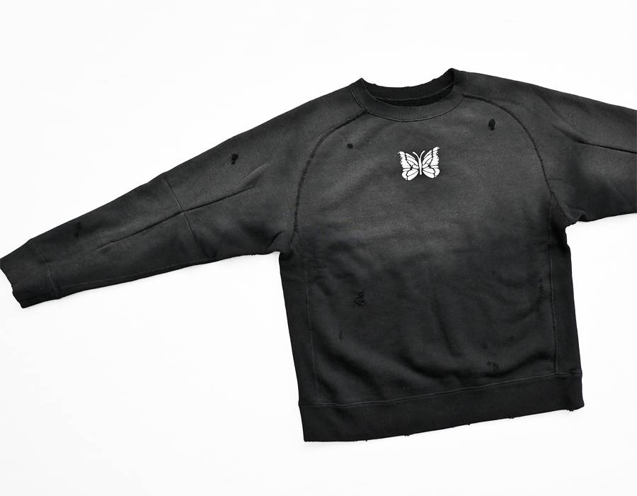 Needles (ニードルズ) パピオンプリント・ダメージスウェット