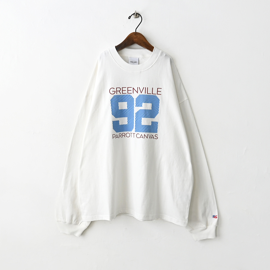 PAROTT CANVASAロゴスウェット PARROTT CANVAS トレーナー スウェット Embroidery logo crew