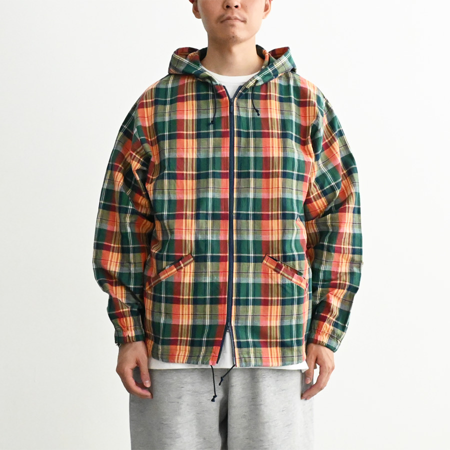 ill (イル) マドラスチェック ジップ フーディー