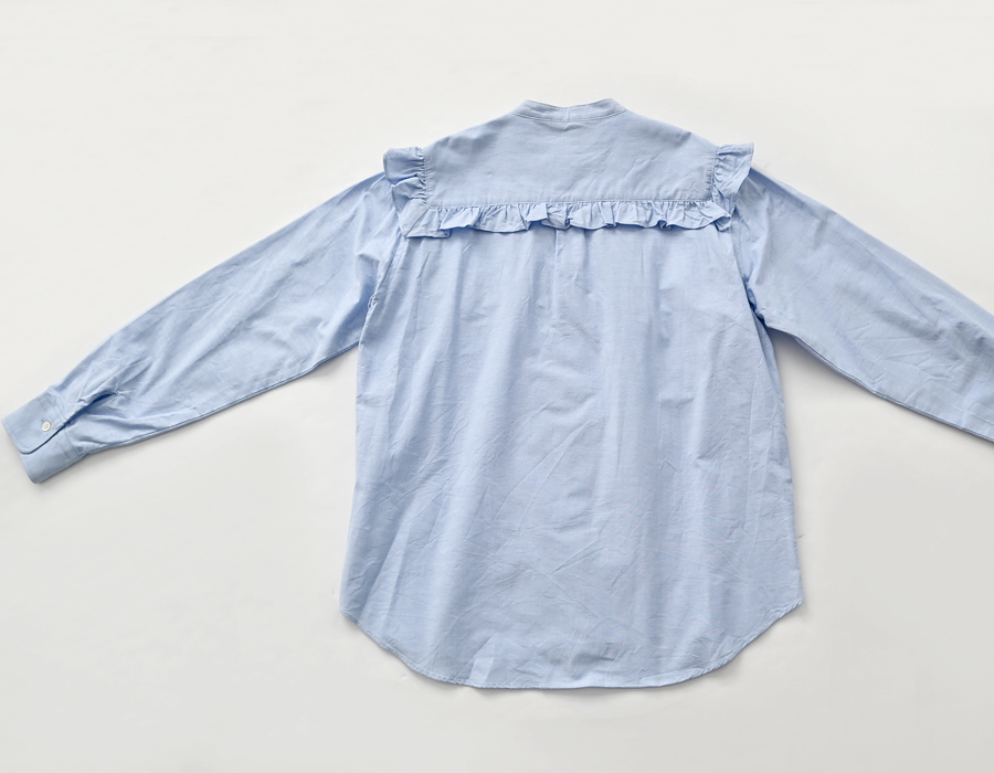 dahl'ia (ダリア) コットンオックス・フリルシャツ