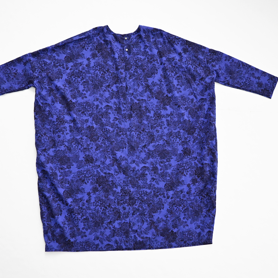 mizuiro ind (ミズイロインド) プリントコクーンワイドワンピース