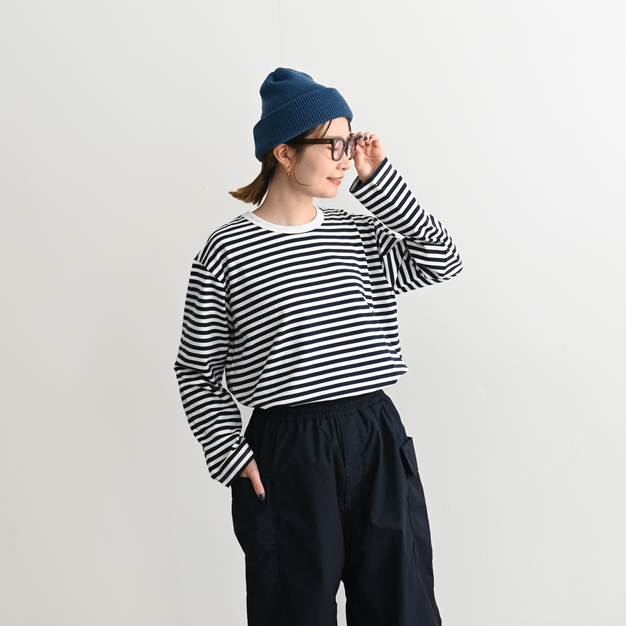 nanamica（ナナミカ）COOLMAX Stripe Jersey L/S Tee