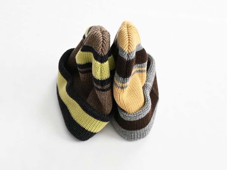 NOROLL ノーロール ビーニー　和紙 NOROLL TWOFACE WASHI BEANIE - APRICOT / ノーロール トゥー