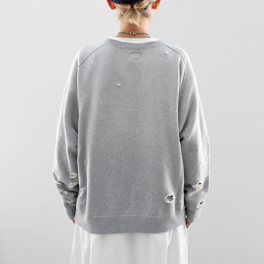 Needles (ニードルズ) パピオンプリント・ダメージスウェット