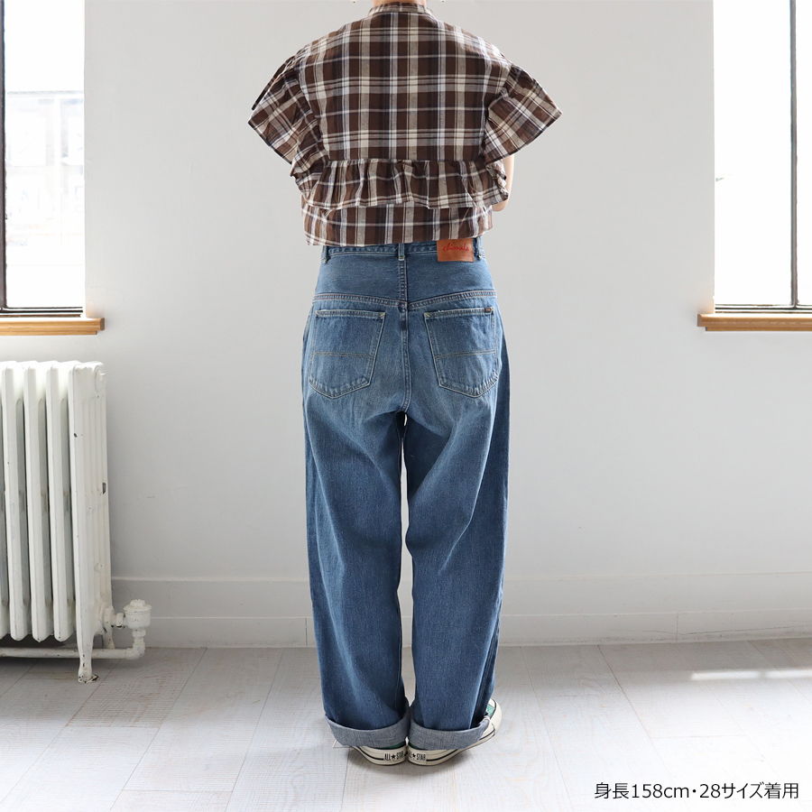 chimala (チマラ) セルビッチデニム・ランチパンツ - MEDIUM WASH