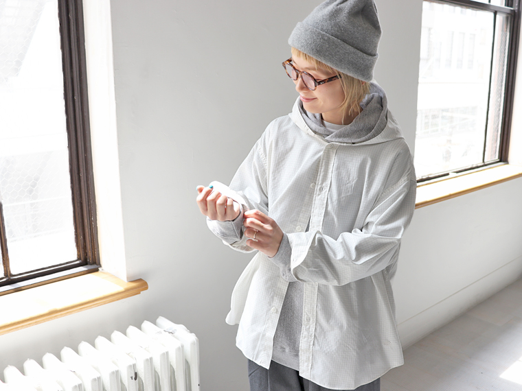 THE NORTH FACE PURPLE LABEL フードシャツ THE NORTH FACE PURPLE LABEL (ザ ノースフェイス パープルレーベル