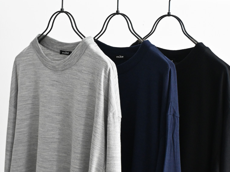 maillot mature(マイヨマチュア) Super Wool Long-Tee (スーパーウール