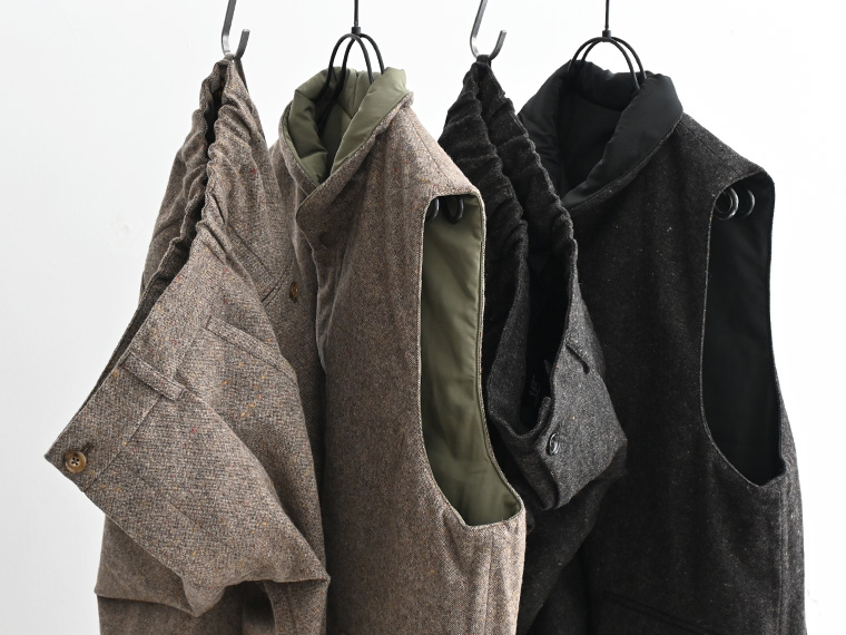 A Vontade（アボンタージ) Reversible Pack Vest VTD-0584-VT-ST