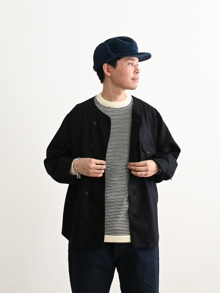 haversack strato ナイモノねだり　ノーカラージャケット HAVERSACK | タイプライター ノーカラージャケット - Daja オンライン