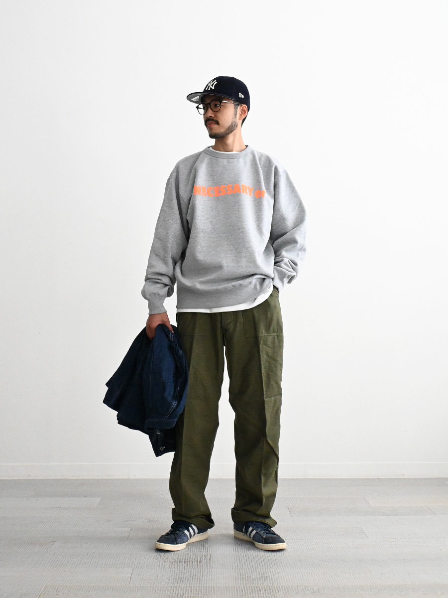 NECESSARY or UNNECESSARY スウェット トレーナー NECESSARY or UNNECESSARY ネセサリーオアアンネセサリー スウェット