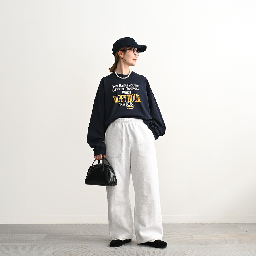 PHEENY(フィーニー) Athletic fleece wide pants
