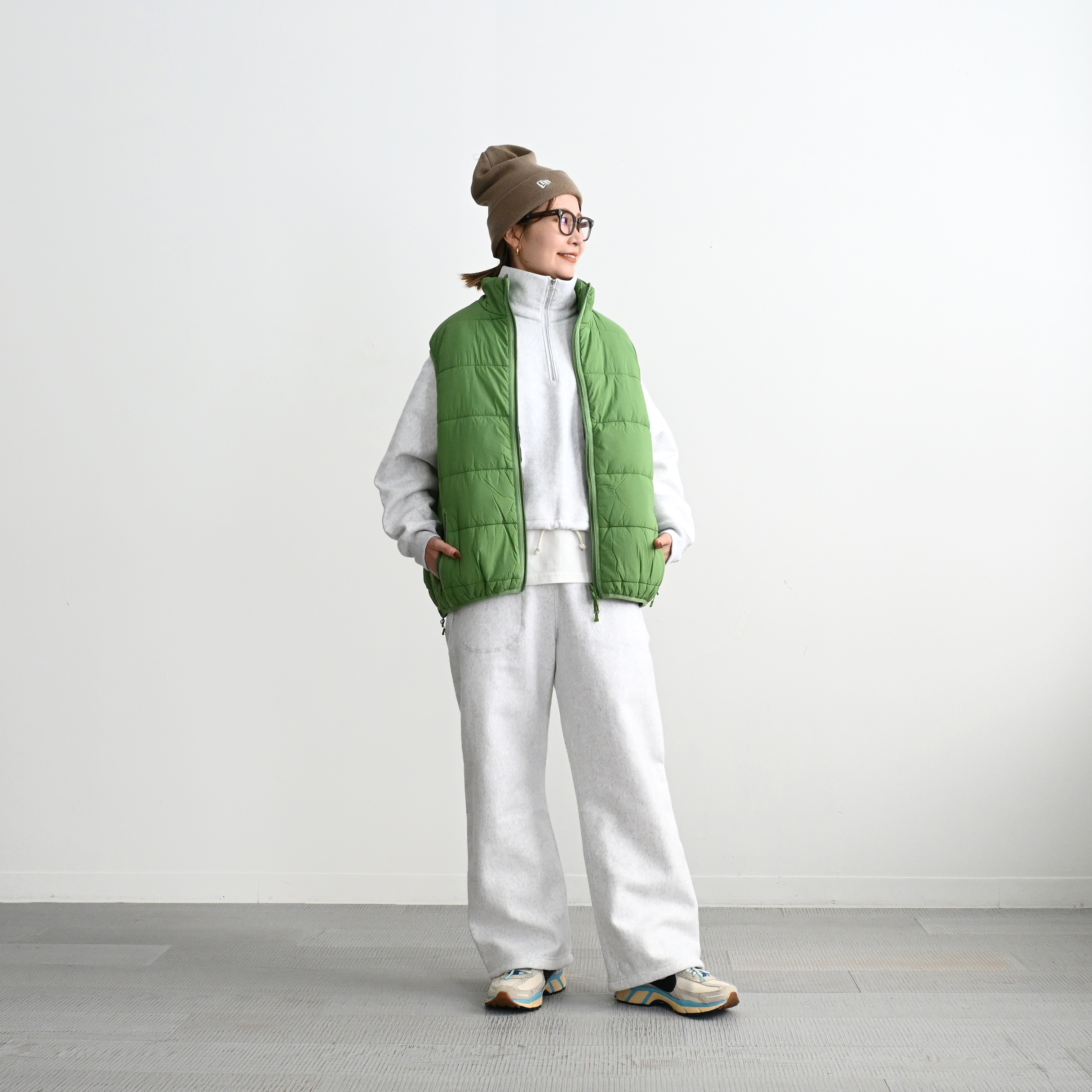 フィーニー pheeny⭐︎athleticfleece half zip P/O PHEENY(フィーニー) Athletic fleece half zip P/O short