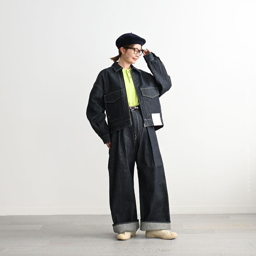 Graphpaper(グラフペーパー) Selvage Denim Zip Jacket-INDIGO RIGID-