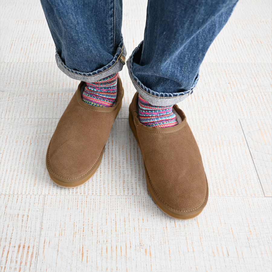 EMU (エミュー) 厚底・スウェードスリッポン