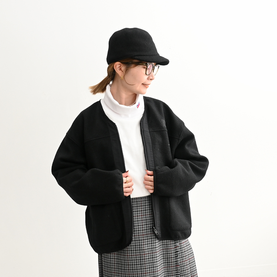 お値下げ♥BCBGMAXAZRIA ノーカラーケープジャケット　ブラック　М BCBG MAXAZRIA(ビーシービージーマックスアズリア) - 海外通販のBUYMA