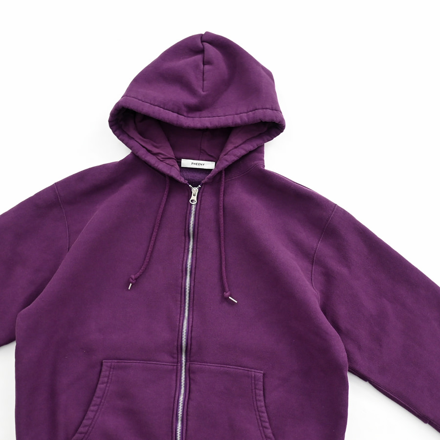 PHEENY(フィーニー) Athletic fleece zip up hoodie