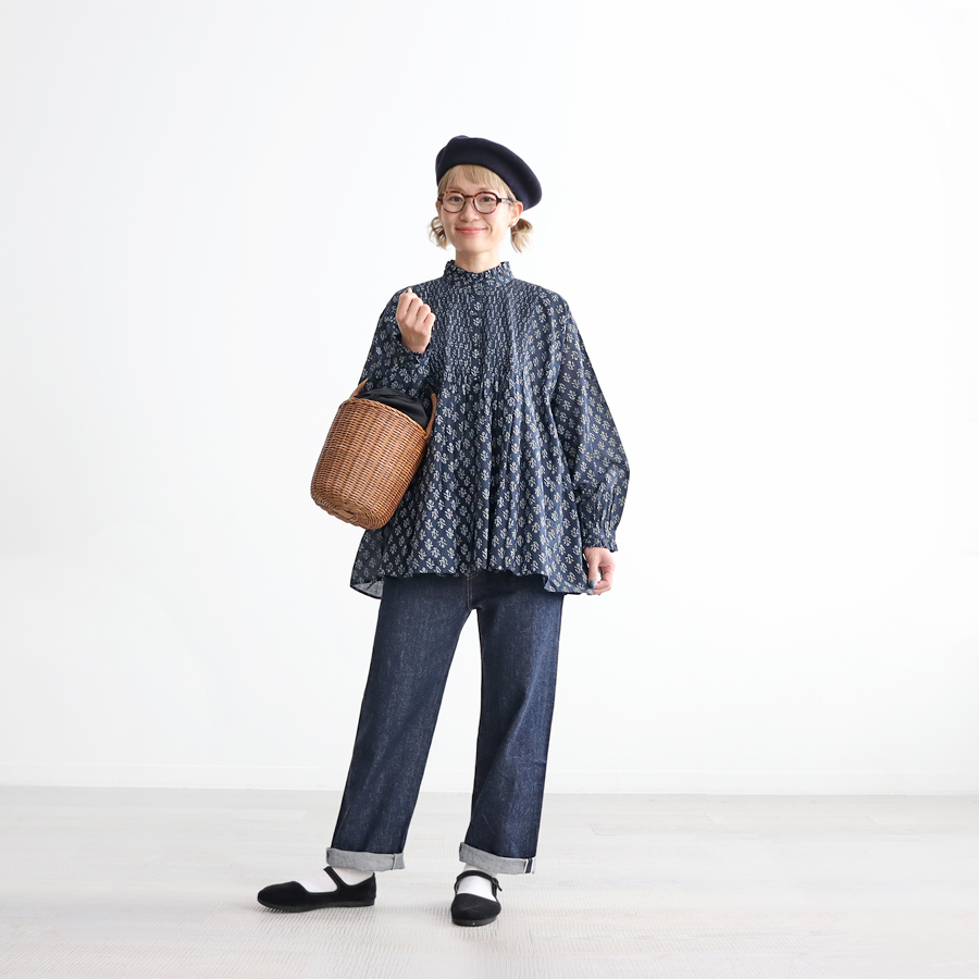 maison de soil (メゾンドソイル) フラワーモチーフ・フリルカラー