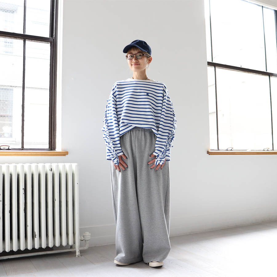 ロドリリオン　フードつきフリルカットソー　ライトグレー 楽天市場】HONEYSUCKLE ROSE 接触冷感 フロントフリル Tシャツ