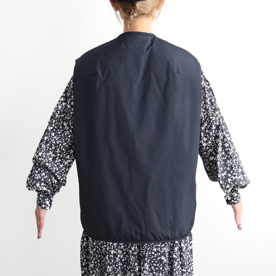 TOUJOURS (トゥジュー) Reversible Padded Utility Vest (リバーシブル