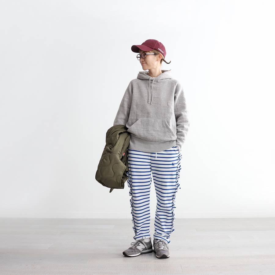 RhodolirioN (ロドリリオン) Swallow Frill Side Pants (ボーダー