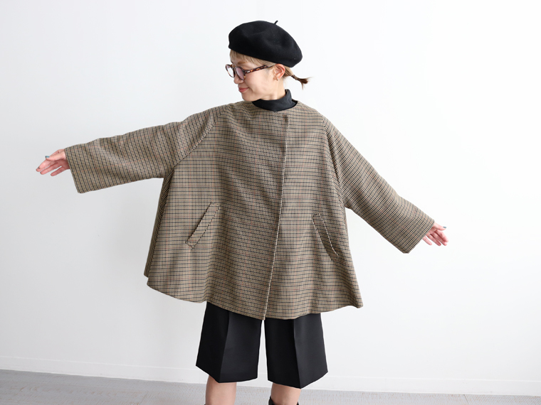 ライナーリメイクコート　saro サロ maillot Americana dahl'ia AURALEE Needles Veritecoeur