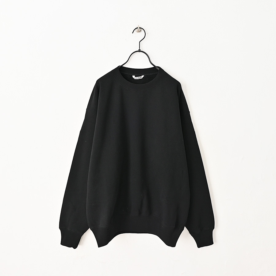 AURALEE SMOOTH SOFT SWEAT P/O BLACK サイズ3 AURALEE (オーラリー) SMOOTH SOFT BD SWEAT P/O