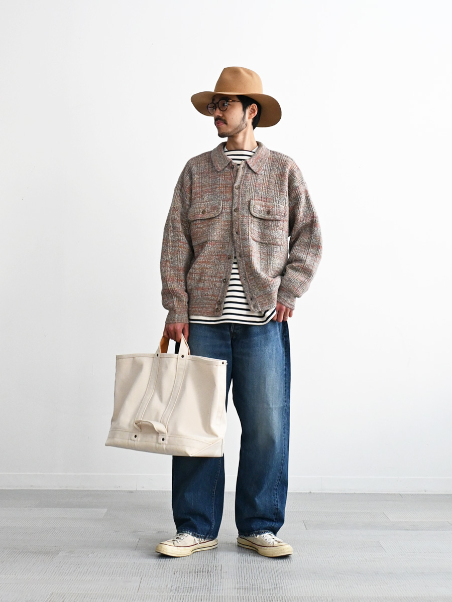 crepuscule (クレプスキュール) Rib Pattern Knit Jacket