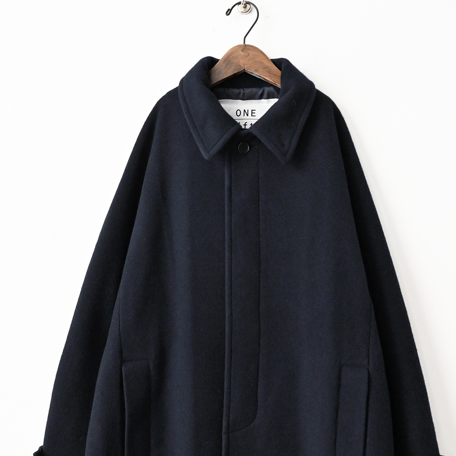 ONE FIFTH (ワンフィフス) ウールメルトン・ステンカラーコート