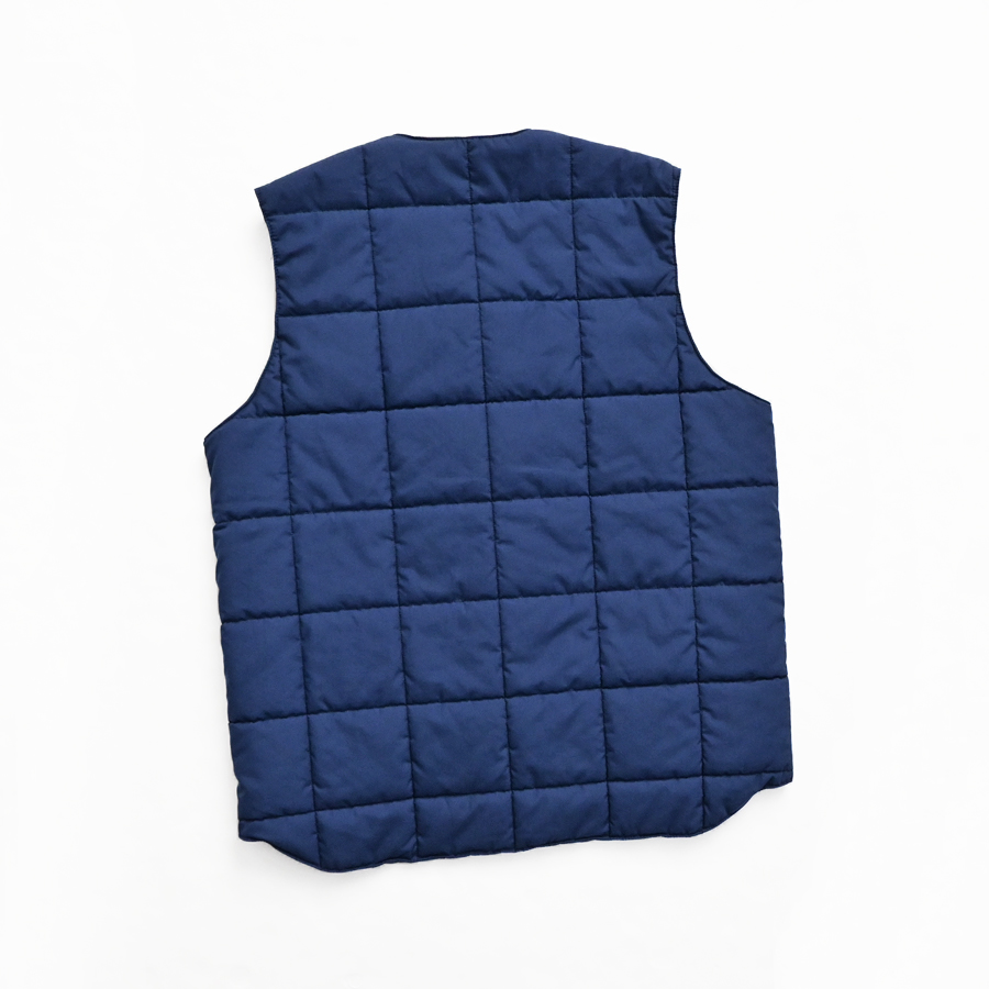 ネセサリーオアアンネセサリー キルトベスト コットン ネイビー NECESSARY or UNNECESSARY (ネセサリー オア アンネセサリー) QUILT