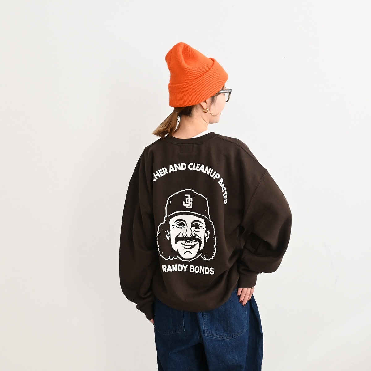 RANDY Sweat shirt blouson 【Chyygh】 RANDY Sweat shirt blouson 【Chyygh】 CREWBRWN1.jpg