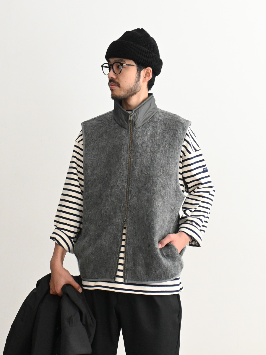 トップス NANAMICA \"Zip-Up Mohair Vest\" nanamica / Zip-Up Mohair Vest
