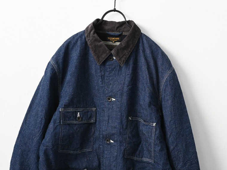 A Vontade（アボンタージ) Coverall w/Blanket Liner -9.5oz Nepped