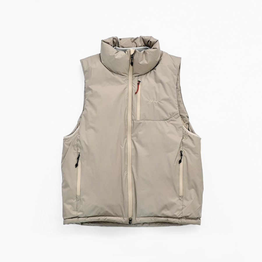 NANGA (ナンガ) AURORA TEX STAND COLLAR DOWN VEST (ダウンベスト