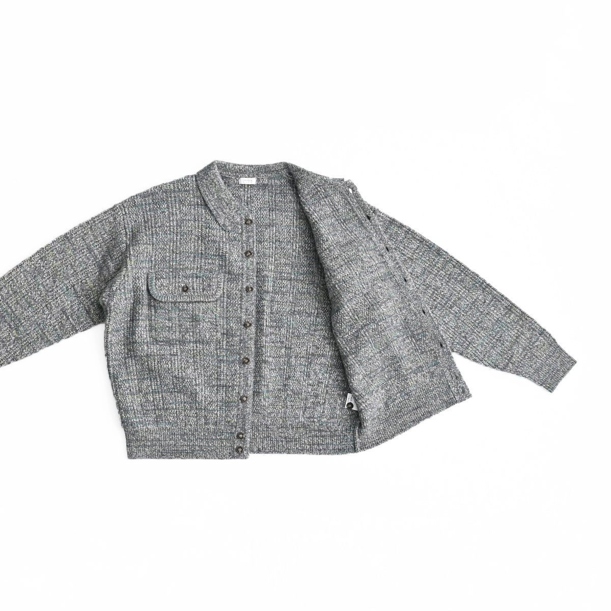 crepuscule (クレプスキュール) Rib Pattern Knit Jacket