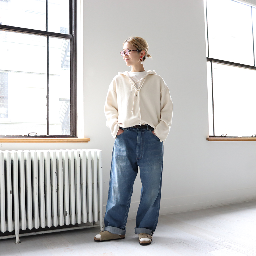 Ohh! (オー) レースアップ・スウェットパーカー