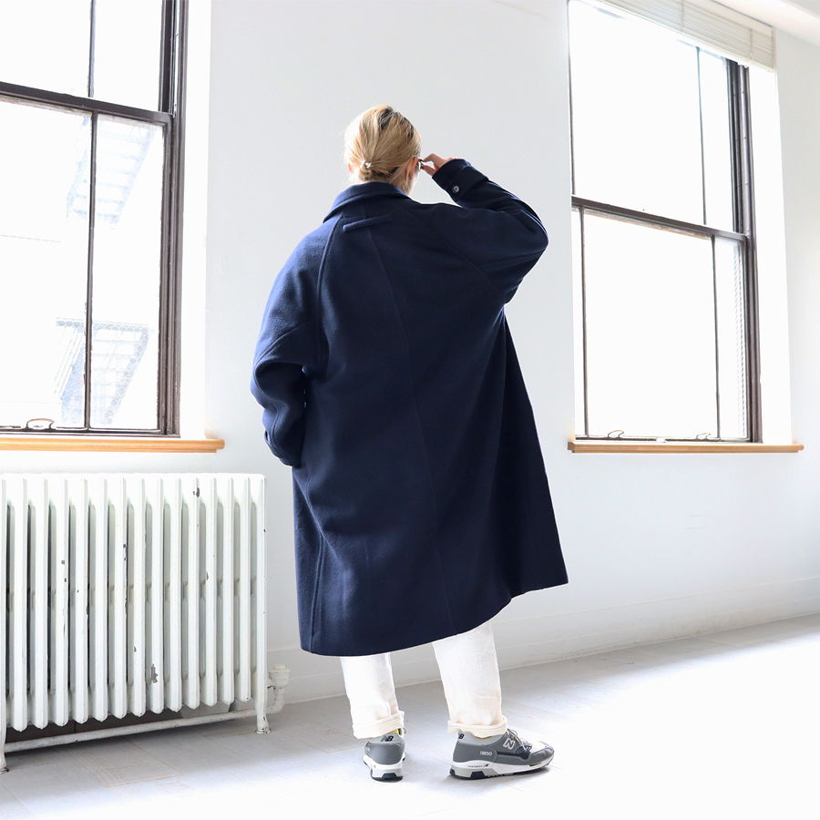 ONE FIFTH (ワンフィフス) ウールメルトン・ステンカラーコート