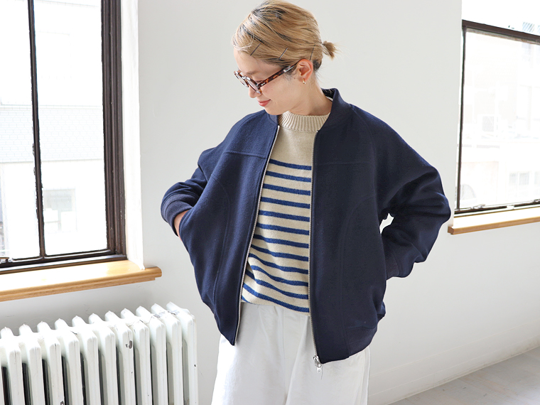 ONE FIFTH (ワンフィフス) ウールメルトン・ブルゾン