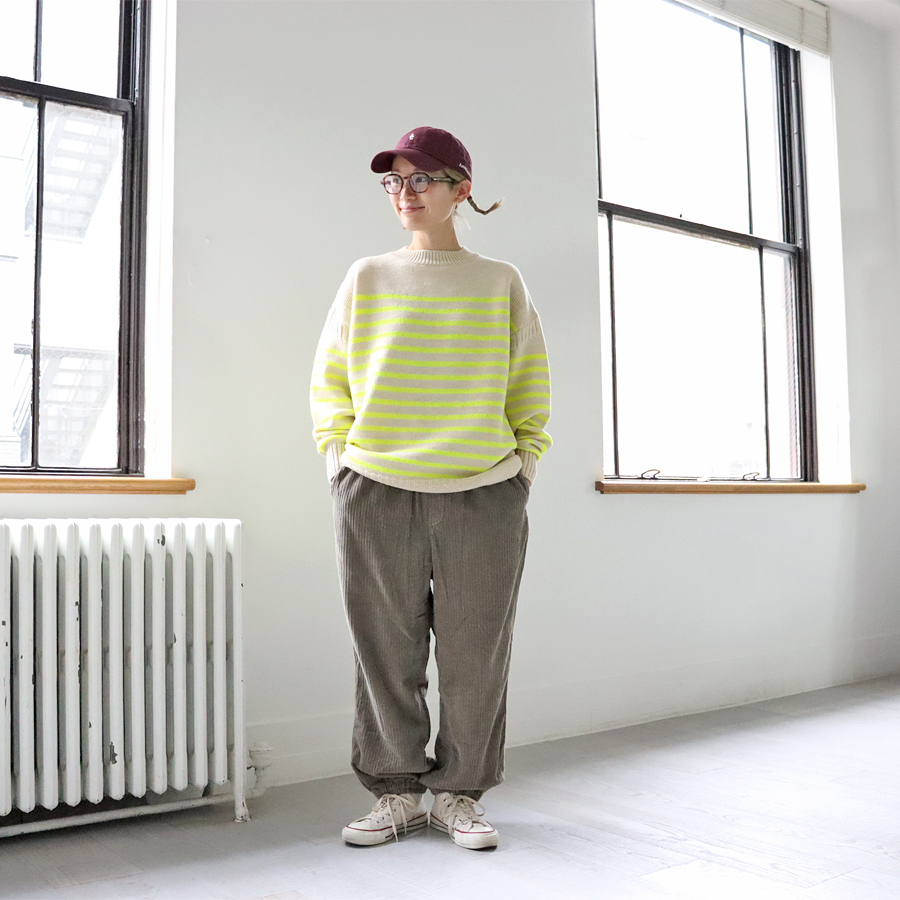 Vas-y Lentement (ヴァジーラントモン) コーデュロイ・イージーパンツ