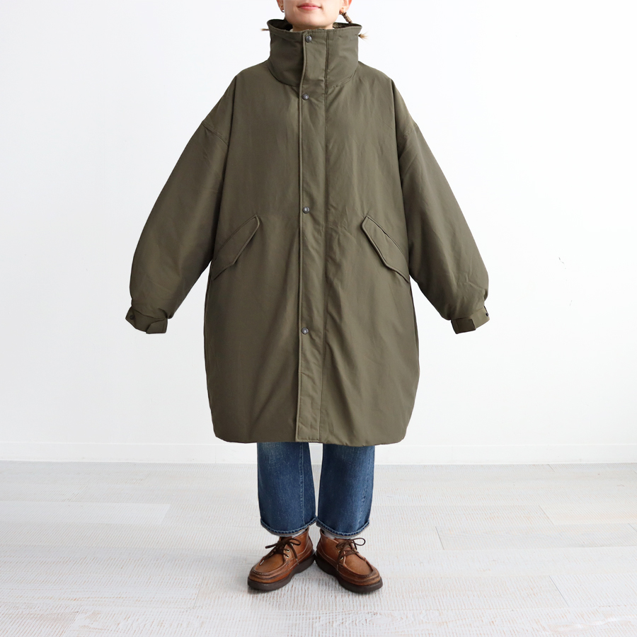 ノースフェイス パープルレーベル 中綿 ナイロン トレンチコート NY2894N 黒 M ノースフェイス パープルレーベル ナイロンステンカラーコート ノース