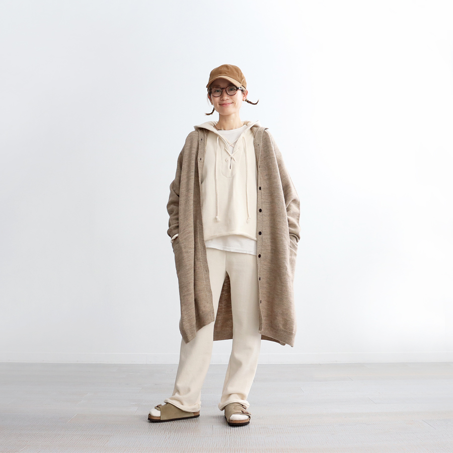 Ohh! (オー) レースアップ・スウェットパーカー