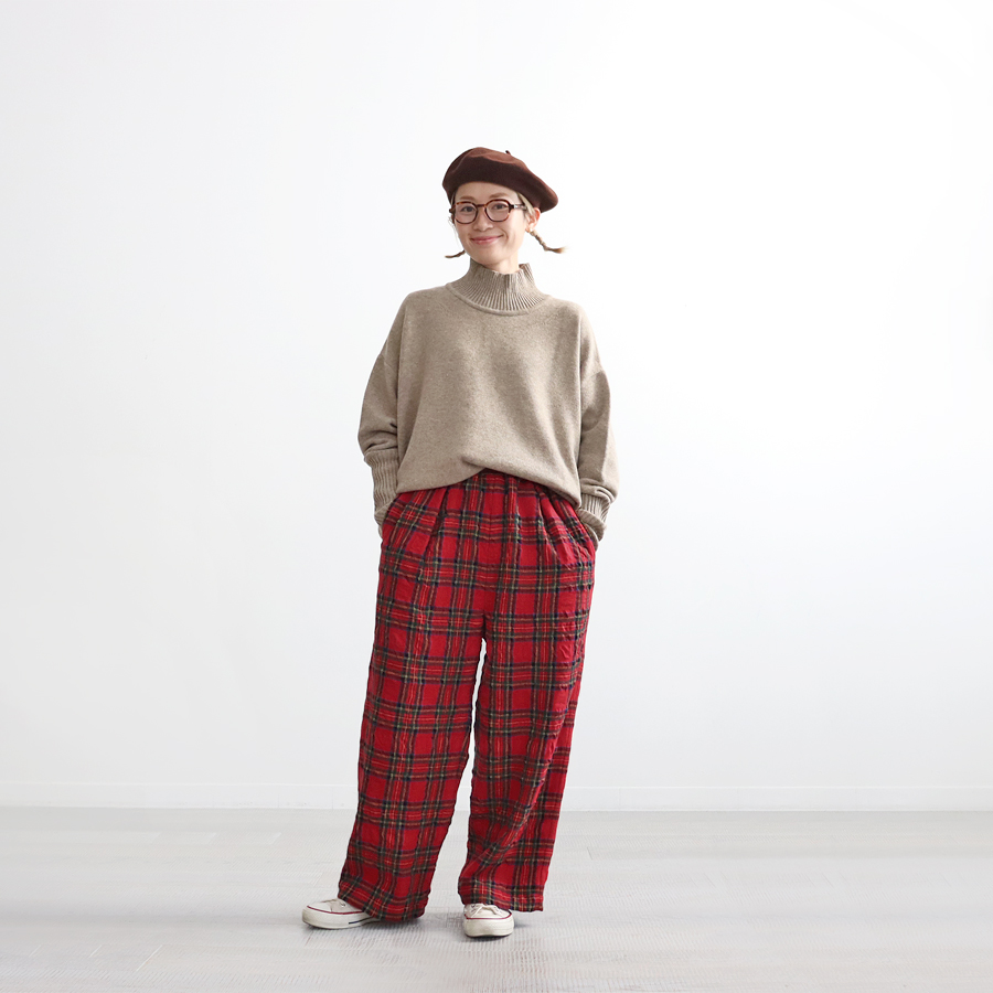 TRAVAIL MANUEL (トラバイユマニュアル) タータンチェック・インタック