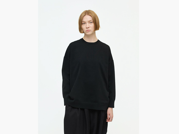 mizuiro ind (ミズイロインド) クルーネック・ワイドプルオーバー