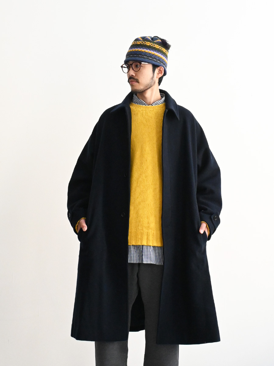 ONE FIFTH (ワンフィフス) ウールメルトン・ステンカラーコート