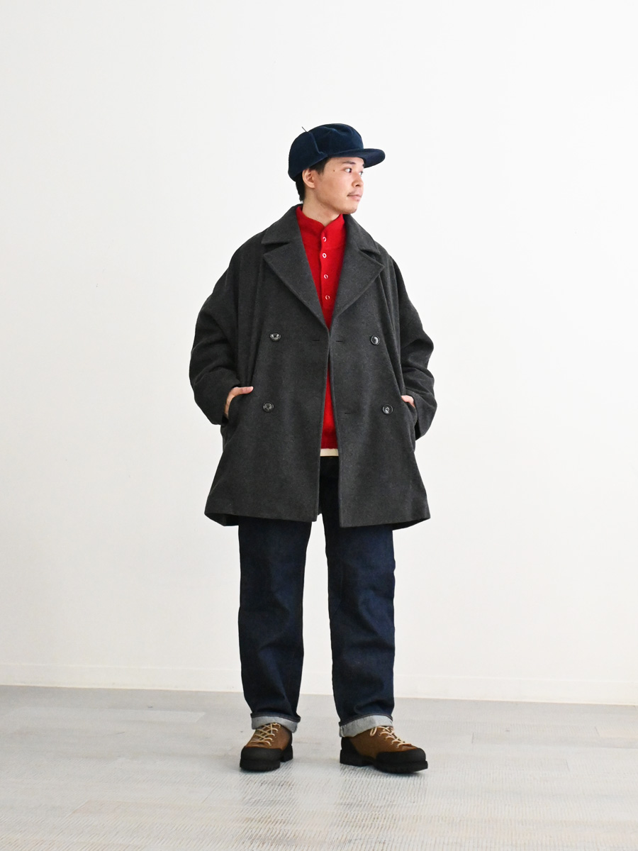 ONE FIFTH (ワンフィフス) ウールメルトン・ダブルコート