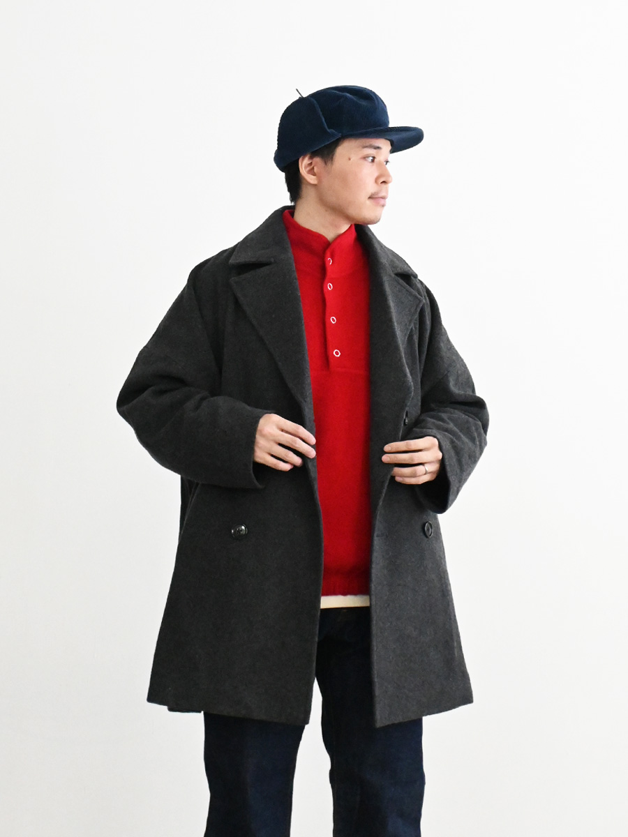 ONE FIFTH (ワンフィフス) ウールメルトン・ダブルコート