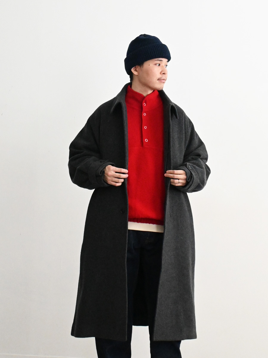 onefifth circle メルトンコート ONE FIFTH (ワンフィフス) ウールメルトン・ステンカラーコート